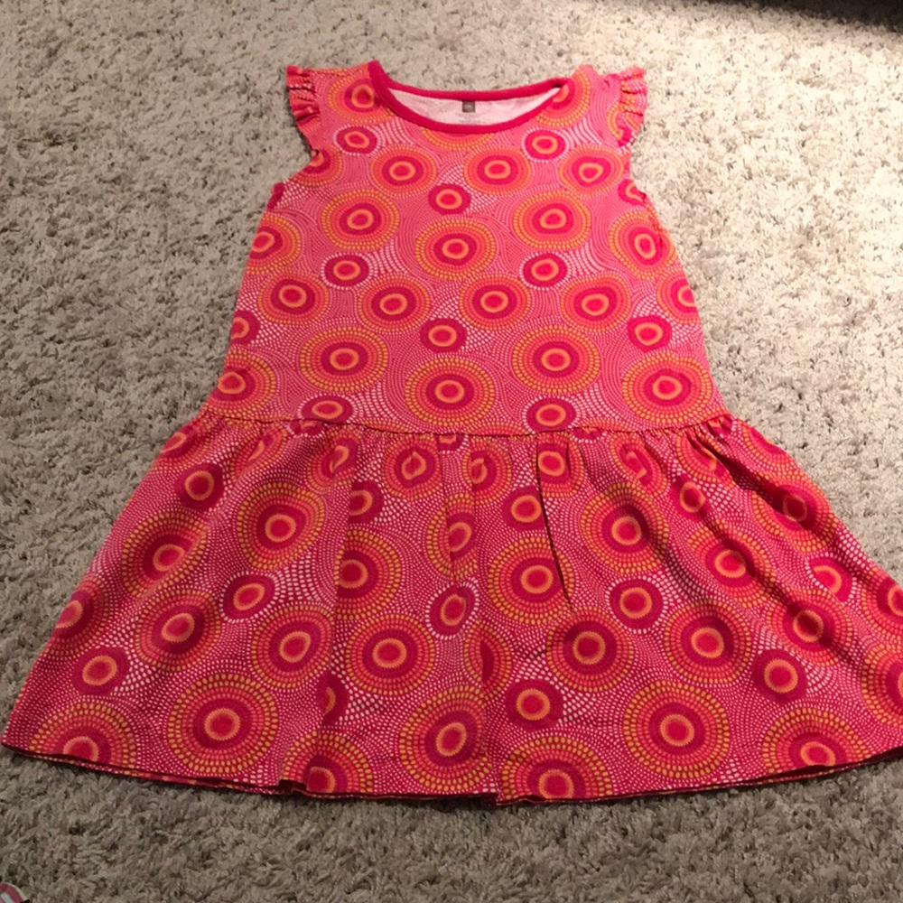 Girls cap sleeve dress Tea Collection size 7